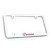 Dodge Challenger SRT Demon White Plastic License Plate Frame