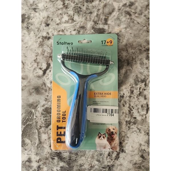 Staltwo Pet Grooming Tool Extra Wide Dual Head