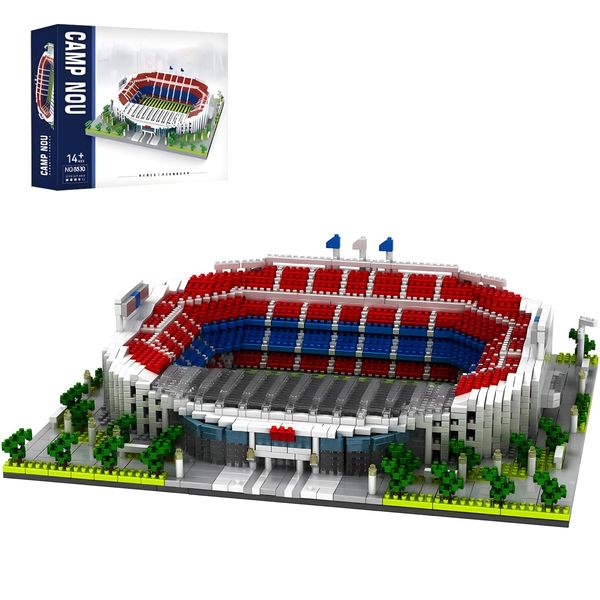 CAXIMSY Barcelona Soccer Stadium Building Blocks Sets Toys Football Architecture Model Kits Gifts for Adults Kids Boys 3500+Pieces