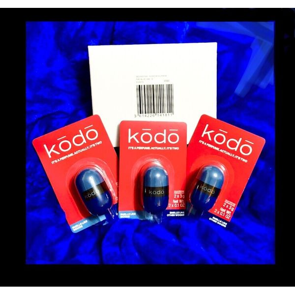 3 Pack KODO, 2 In 1 Double Sided Cologne/perfum