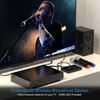 Portable Karaoke Microphone Mixer System Set, Dual UHF Wireless Mic HDMI/Optical