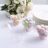 24 Clear 3 oz Disposable Mini Teardrop Plastic DESSERT CUPS Party Events