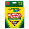Crayola Anti-Roll Triangular Crayons, Assorted, 16/Box - Sold As 1 Box