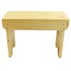 Small Natural Wooden Stool Rustic Shabby chic rectangle seat Scandinavian