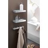 ZACK 40389 26.5 x 5 cm Linea Wall Mounted Towel Hook Rail