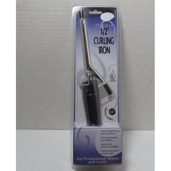 NIP Perfection 1/2 Curling Iron Waves and Curls On Off Light Swivel Cord