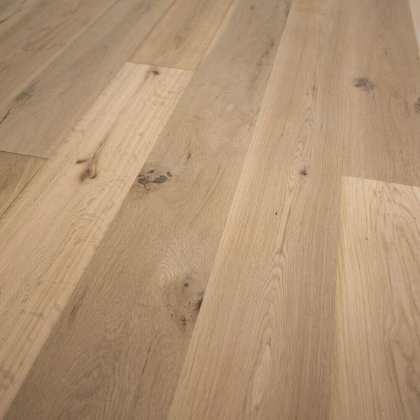 French Oak Wood Floor, 10 1/4" x 3/4" Unfinished Engineered Square Edge, Sample