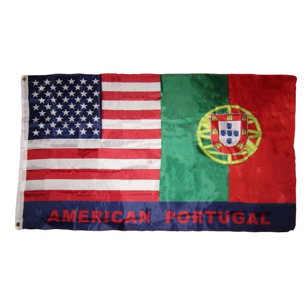 3x5 USA American / Portugal Friendship Flag