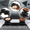 PlayRealm NO Falling Off Thumbstick Extender x 2 & Thumb Grip x 4 for PS5 & PS4 Controller (Goku)