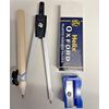 Drawing Compass. HELIX Metal Compass + Eraser + Free Pencil + Sharpener.