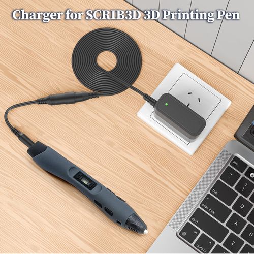 5V Charger for SCRIB3D Pen Power Cord for SCRIB3D P1 3D Printing Pen with Display Power Supply for SCRIB3D Advanced 3D Printing Pen AC Adapter for Portable and Compact 3D Pen