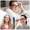 EASY READ 2 Pack Reading Glasses for Women,Cat Eye Blue Light Blocking Computer Readers with Spring Hinge(Magnification 2.00,Black/Tortoise)