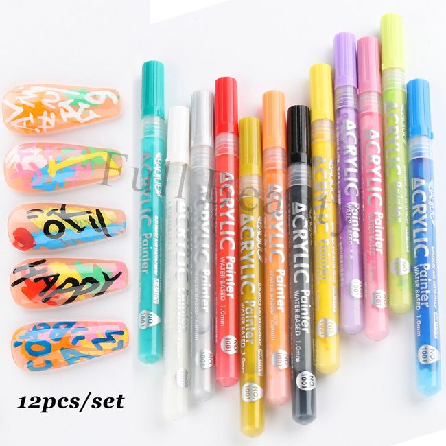 1.0mm Waterproof White Marker Pen Permanent Graffiti Gel Pencil