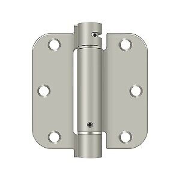 Deltana DSH35R515 3-1/2" x 3-1/2" x 5/8" Spring Hinge in Brushed Nickel