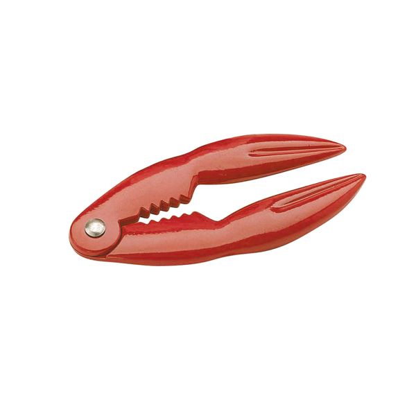 KitchenCraft Crab Claw and Lobster Cracker, Durable Metal Build, Robust and Versatile, 14 x 7cm, Red