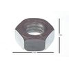 500 X Durable M8 Hex Nuts - BZP Weatherproof Steel - Hexagon Head