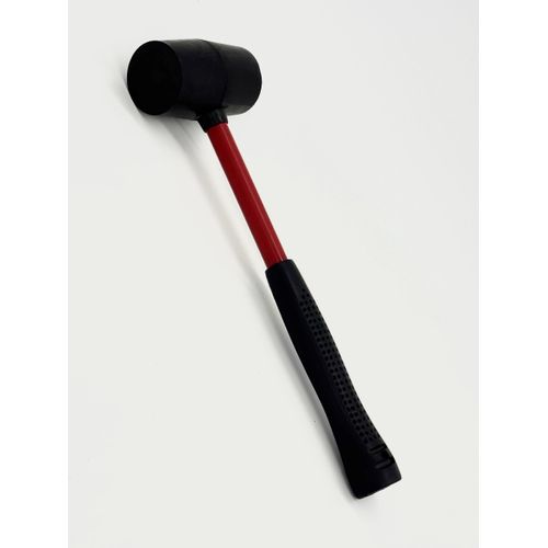 Rubber Mallet Hammer 8 oz – Lightweight & Durable Non-Marring Rubber Head for Flooring, Woodworking, Tent Stakes, Camping & DIY Projects – Ergonomic Anti-Slip Handle – Mystic Romace