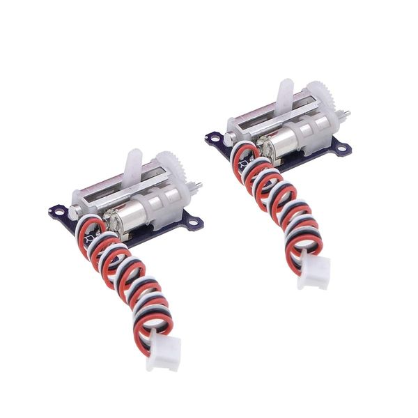 AGFRC Micro Linear Servo - 2PCS Upgrade 9mm 1.5g Digital Linear Coreless Servo for Mini Aircraft (JST-Right-Side)