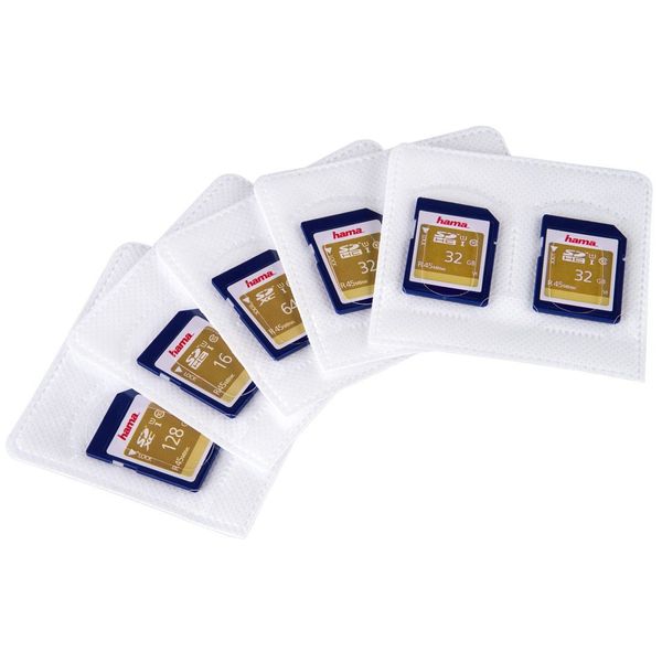 Hama Selbstklebende Hüllen für SD-Karten, 5er-Pack