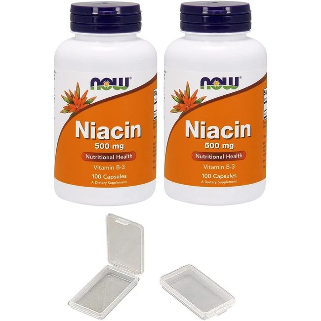 [Set of 2] Now Foods, Niacin, 500 mg, 100 capsules