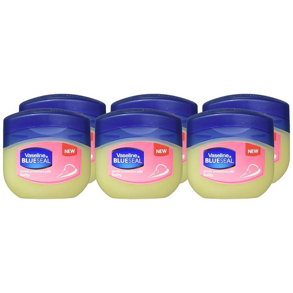 Set of Six Vaseline Baby Gentle Protective Petroleum Jelly- Travel Size, 1.7 Oz, 6 Count (Pack of 1)