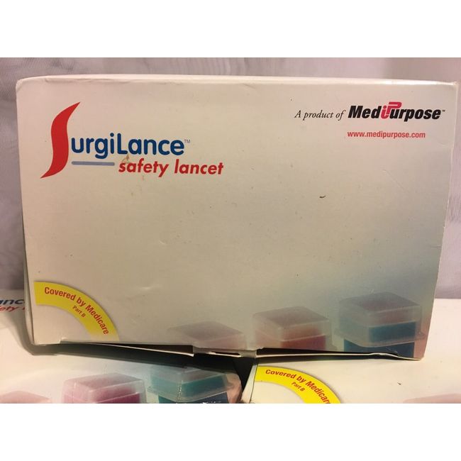 SurgiLance Safety Lancet 100 Sterile Sln 200 Needle 1.8 Mm Depth 23 Gauge Grey