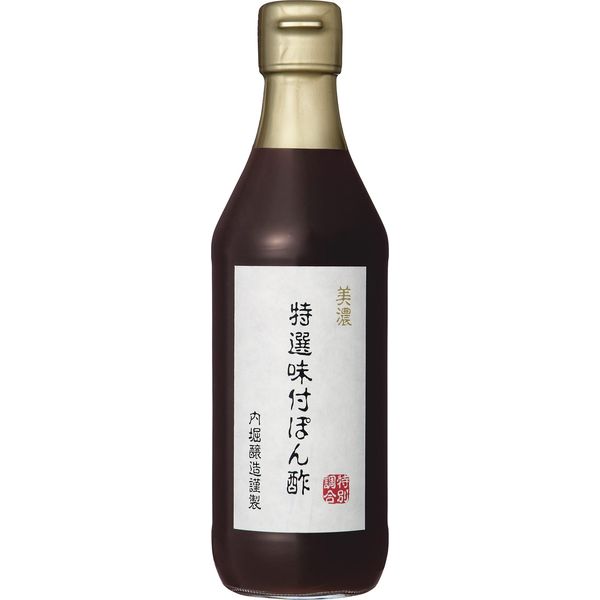 Uchibori Brewing Mino Special Selected Flavored Ponzu (Japanese Citrus Dipping Sauce), 12.2 fl oz (360 ml)