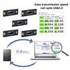 CY 5pcs/set DIY OEM Micro-USB 5Pin Female Type-B Socket Connector Panel Mount Type with PC Board USB 2.0 Pinout