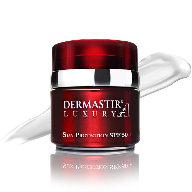 Dermastir Sun Face Cream SPF 50+ UVA/UVB Protection Light Texture, Moisturizing and Anti-Age - Waterproof - Made in France, 50ml