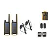 Motorola Solutions T470 Two Way Radios Speaker Mics Rechargeable 2-Pack
