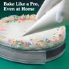 Regency Wraps EvenBake CakeStrips, Aluminized Cotton Band with Secure Velcro-like Closure to Create Moist, Even Layers, Pack of 2, Silver, 30", fit 8-9" cake pans