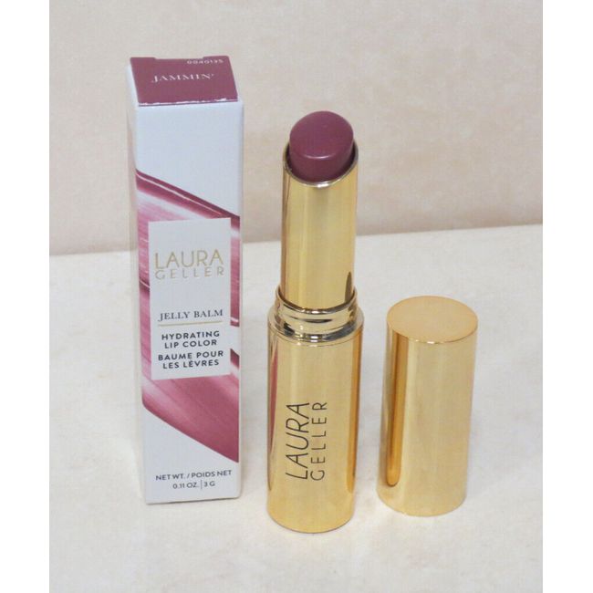 LAURA GELLER JELLY BALM HYDRATING LIP COLOR - JAMMIN' - 0.11 OZ BOXED