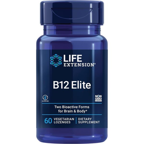 Life Extension B12 Elite 60 Lozenges  ( 2 PACK)