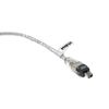 vhbw 2m FIREWIRE-CABLE DATA CABLE 4-4 pin in black