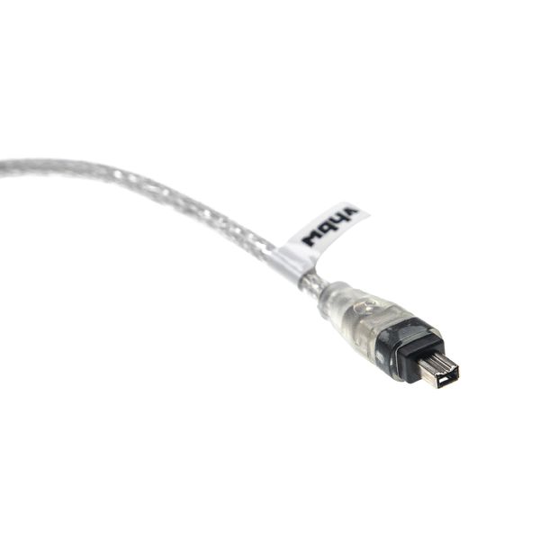 vhbw 2m FIREWIRE-CABLE DATA CABLE 4-4 pin in black