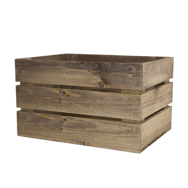 Pack of 4 - Rustic Crate Small - No Print