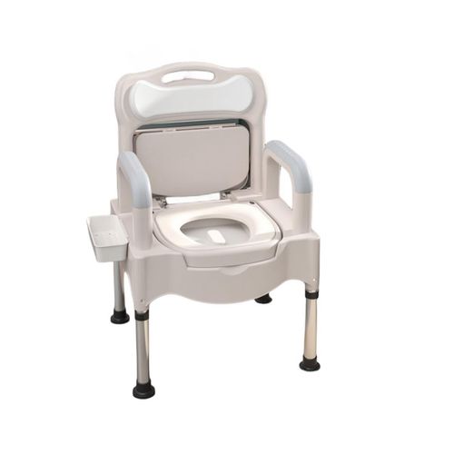 Tonain Portable Toilet, Household Toilet, Indoor, Elderly, Adults, Pregnant Women, Elderly, Portable Toilet Seat, Elderly Care, Portable Toilet Care, Portable Toilet Chair, Simple Toilet Care (Beige)