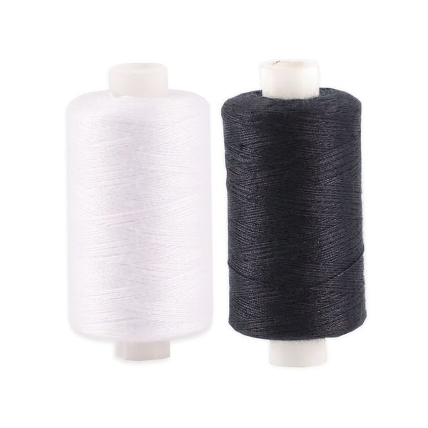 Black and White 500m Sewing thread, Strong Multipurpose general application thread, Perfect for clothes, attaching buttons, repairs. Sewing Machines and arts and crafts