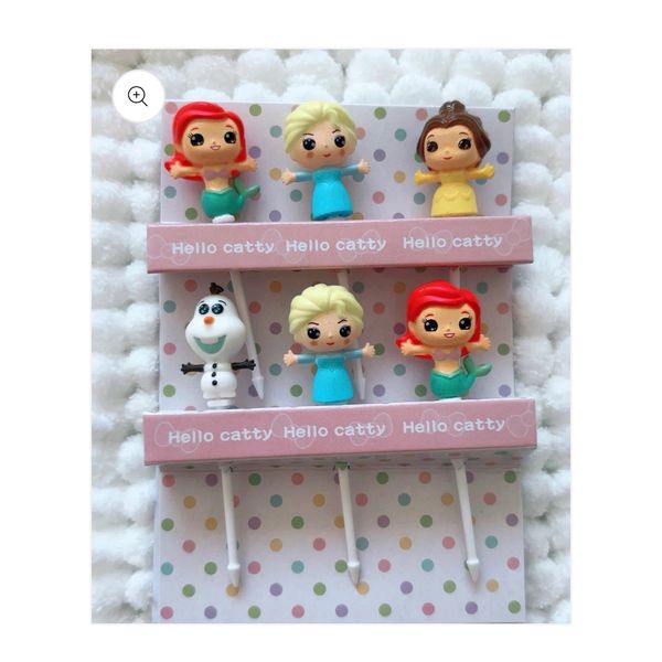 Princess And Olaf Food Picks/ BENTO LUNCH BOXES / FRUIT PICKS