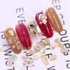 Snifu Shell Nail Shell Stones 6 Color Set Natural Style Shell Flake Summer Nail with Sealed Case