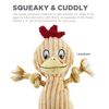 Charming Pet Ranch Roperz Chicken Plush Squeaky Dog Toy