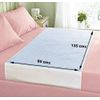 Deluxe Washable Reusable Double Bed Incontinence Pad Protector with Tucks, Blue