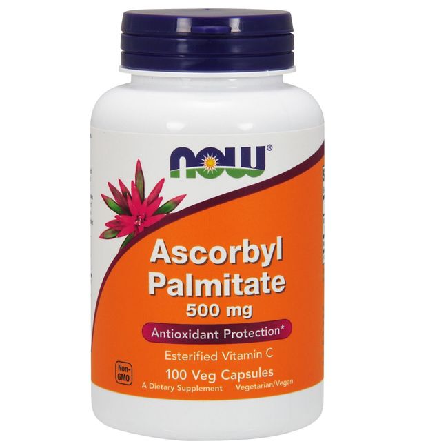 NOW Foods Ascorbyl Palmitate, 500 mg, 100 Veg Capsules