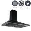 30 inch Wall Mount Range Hood 450CFM Kitchen Stove Vent Button control Black