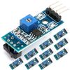 JESSINIE 10pcs TCRT5000 Infrared Reflective Sensor Module, Obstacle Avoidance Line Tracking for Arduino DIY Projects