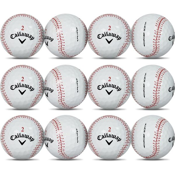 Baseball Callaway Chromesoft Golf Balls Refinished 12 Pack
