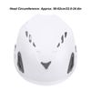 Adjustable Outdoor Helmet for Earmuffs & Warning Taillights (White)