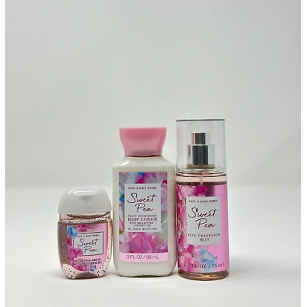 Bath and Body Works Travel Size Gift Set Sweet Pea