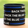 1 Back The Blue Thin Blue Line Wristband