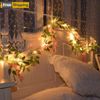 Artificial Flower String Light Fake Rose Vine Floral Indoor Wall Decor 2m/20 LED